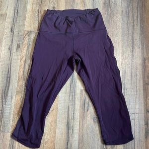Purple Lululemon Cropped Leggings